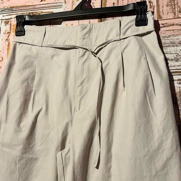 Calvin Klein Jeans Cream Wide Leg Pants - Picture 3 of 12